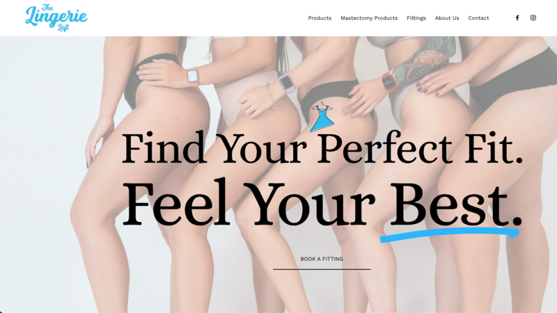 Lingerie Loft website